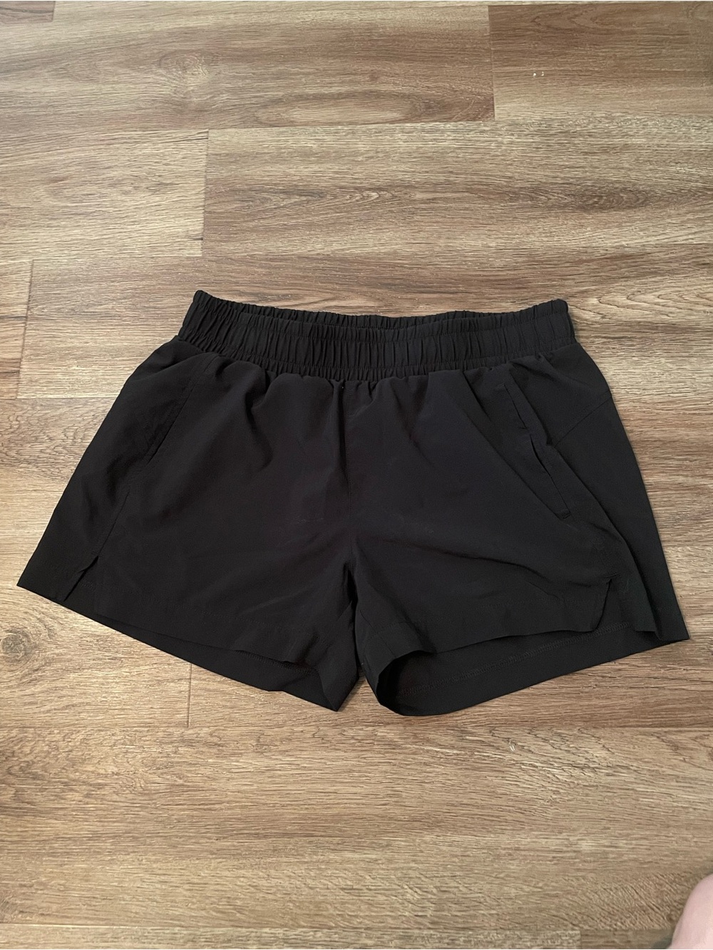 Zella Black Athletic Elastic-Waist Shorts